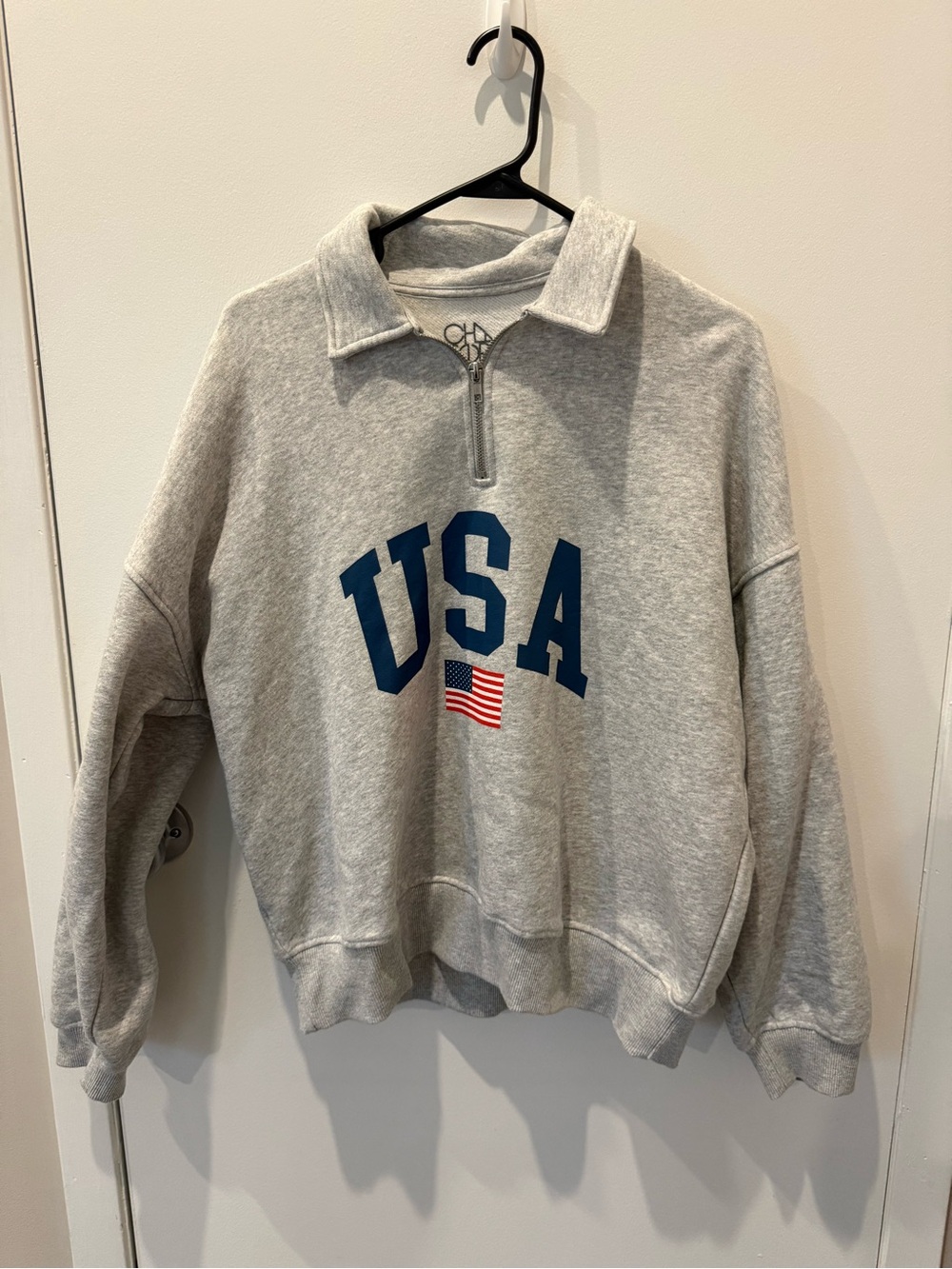 Chaser Brand USA Half-Zip Pullover Sweatshirt